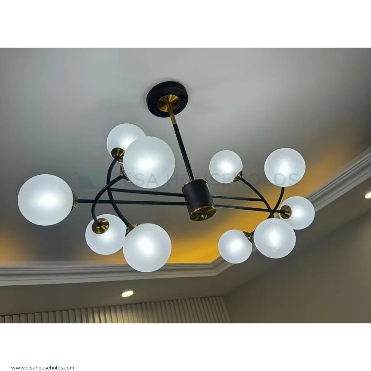 10 Balls Modern Chandelier