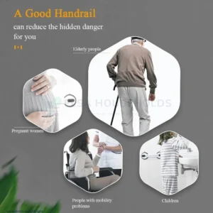 50cm Anti-Slip Bathroom Grab Bar