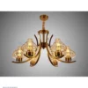 6 Arm Gold Chandelier