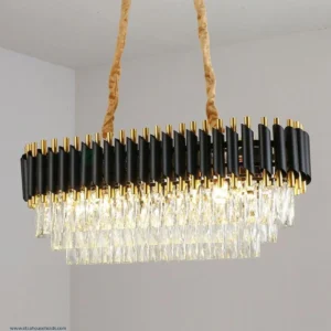 Black & Gold Ceiling Chandelier Light