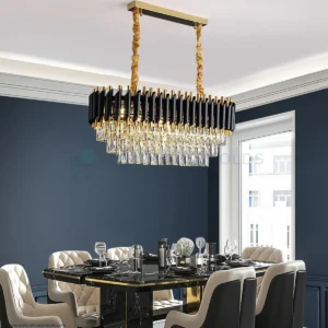 Black & Gold Ceiling Chandelier Light