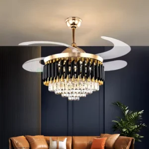 Ceiling Fan Crystal Chandelier