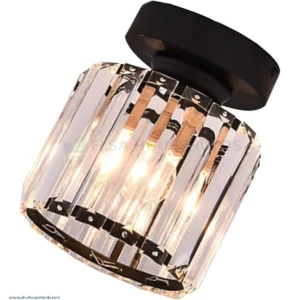 Crystal Ceiling Lamp – Black