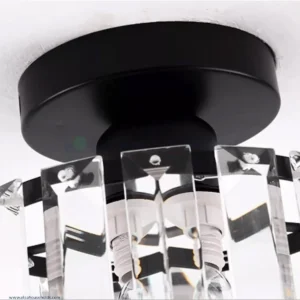 Crystal Ceiling Lamp – Black