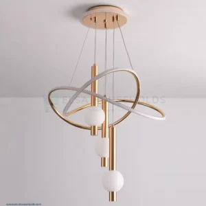 Golden LED Pendant Chandelier Light