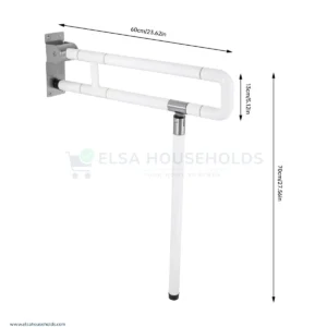 Heavy Duty U – Shaped Bathroom Handrail With Stand