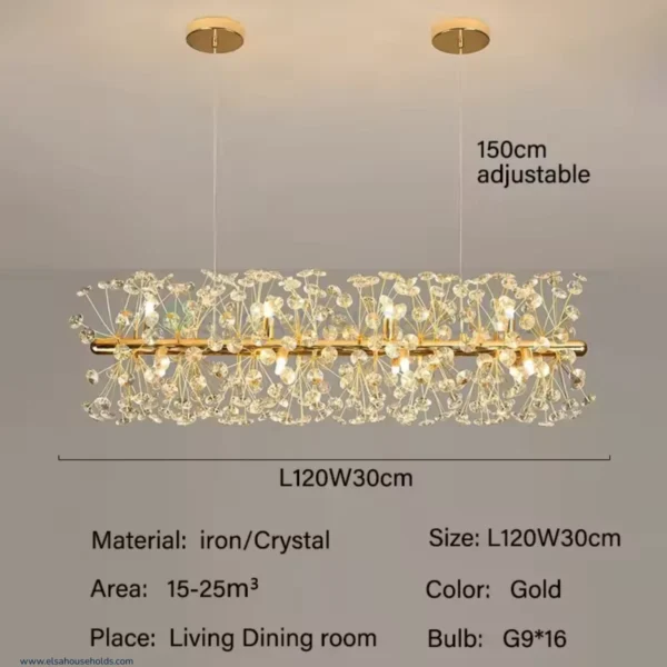 Luxury Crystal Dandelion Chandelier - Image 3