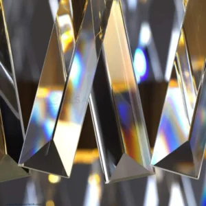 Oval Crystal Chandelier Ceiling Light