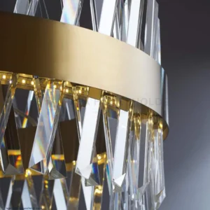 Oval Crystal Chandelier Ceiling Light