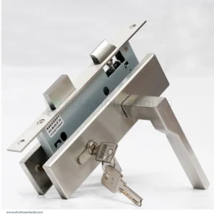 Premium Stainless Steel Door Lock Satin, Euro Standard (NL001)