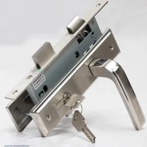 Premium Stainless Steel Door Lock Satin, Euro Standard (NL002)