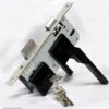 Premium Stainless Steel Square Door Lock – Matte Black, Euro Standard (NL003B)
