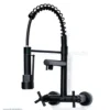 Two Way Wall Black Kitchen Mixer Tap