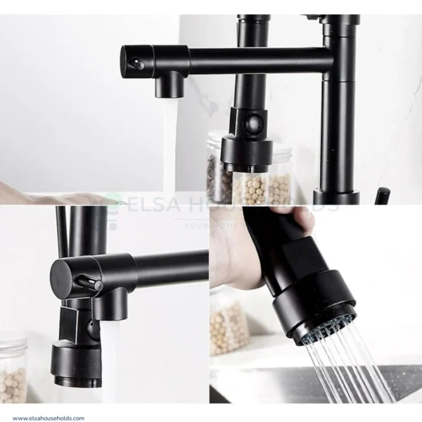 Pull Down 360° Kitchen Faucet – Single Handle Sink Mixer Tap - Image 3