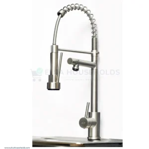 Two Way Wall Brushed Nickel Kitchen Mixer Tap