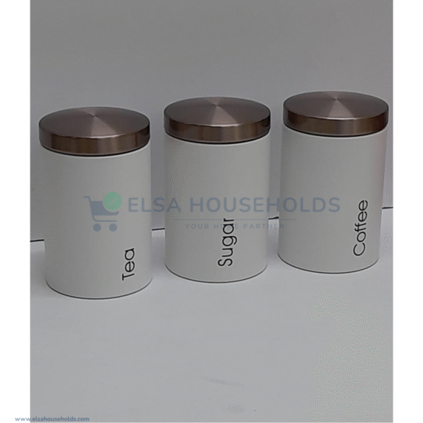 3Pcs Tea, Coffee & Sugar Canister Set