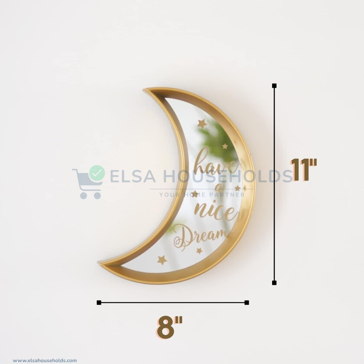 Crescent Moon Decorative Mirror 2 Crescent Moon Decorative Mirror - Image 2