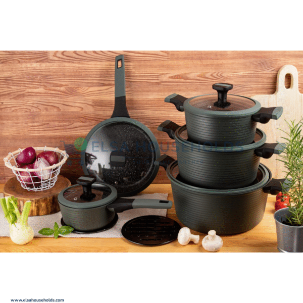 Edenberg 12pc Marble Cookware Set