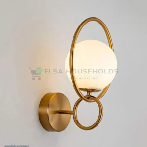 Glass Bowl Wall Sconces Light - Gold