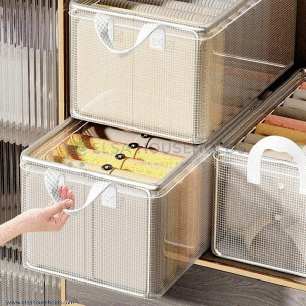 Transparent Home Wardrobe Clothes Storage Box