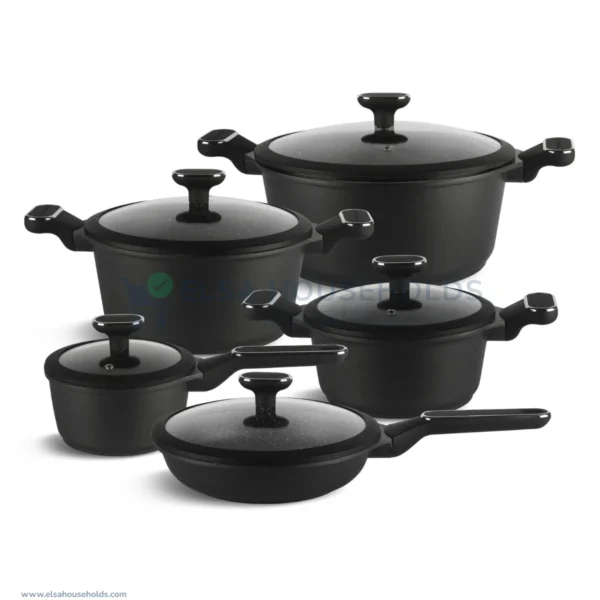 10-Piece Edenberg Cookware Granite Set