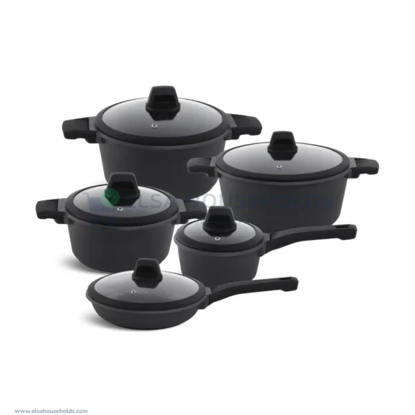 10-Piece Edenberg Cookware Marble Set