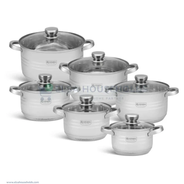 12-Piece Edenberg Stainless Steel Cookware