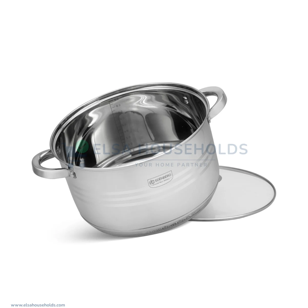 12-Piece Edenberg Stainless Steel Cookware 4 12-Piece Edenberg Stainless Steel Cookware - Image 4