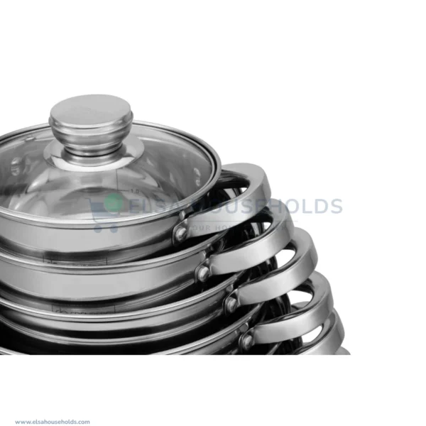 12-Piece Edenberg Stainless Steel Cookware