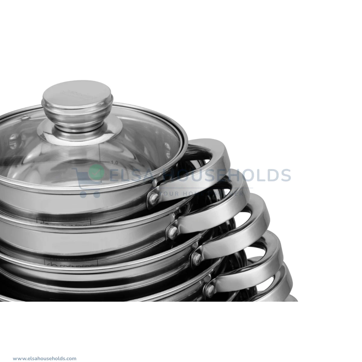 12-Piece Edenberg Stainless Steel Cookware 3 12-Piece Edenberg Stainless Steel Cookware - Image 3