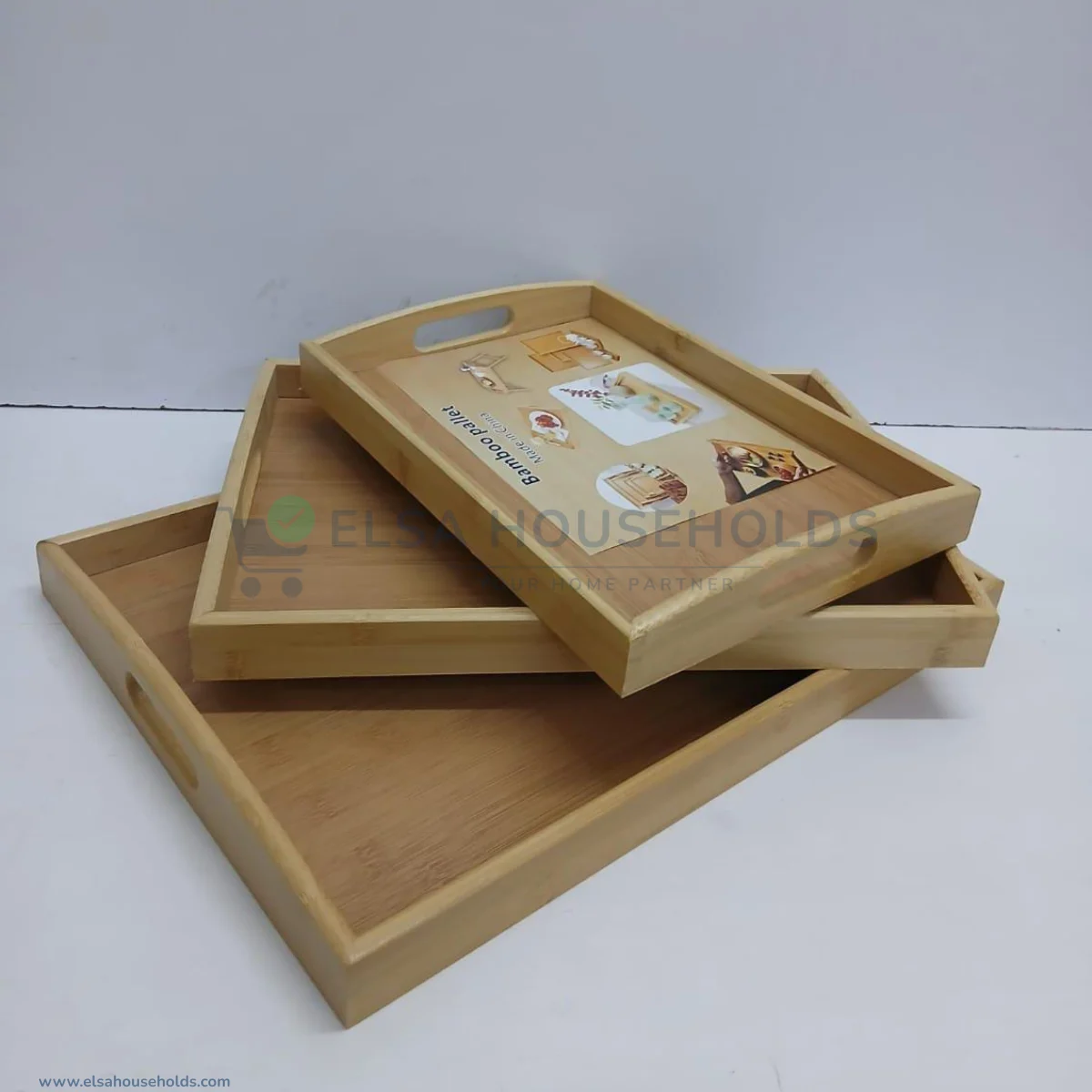 3 Pack Bamboo Serving Tray Set 1 3 Pack Bamboo Serving Tray Set